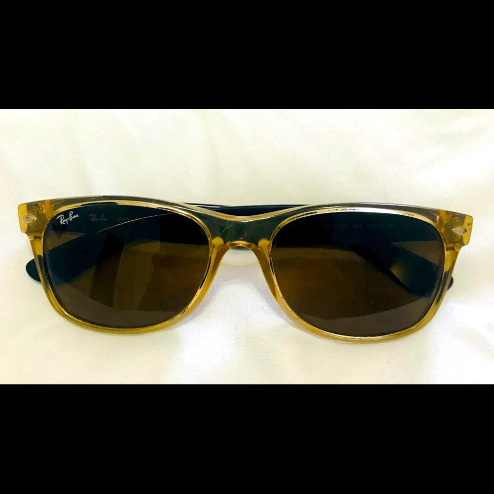 Ray-Ban Wayfarer Two Tone 55 Nylon Frame Polarized Sunglasses